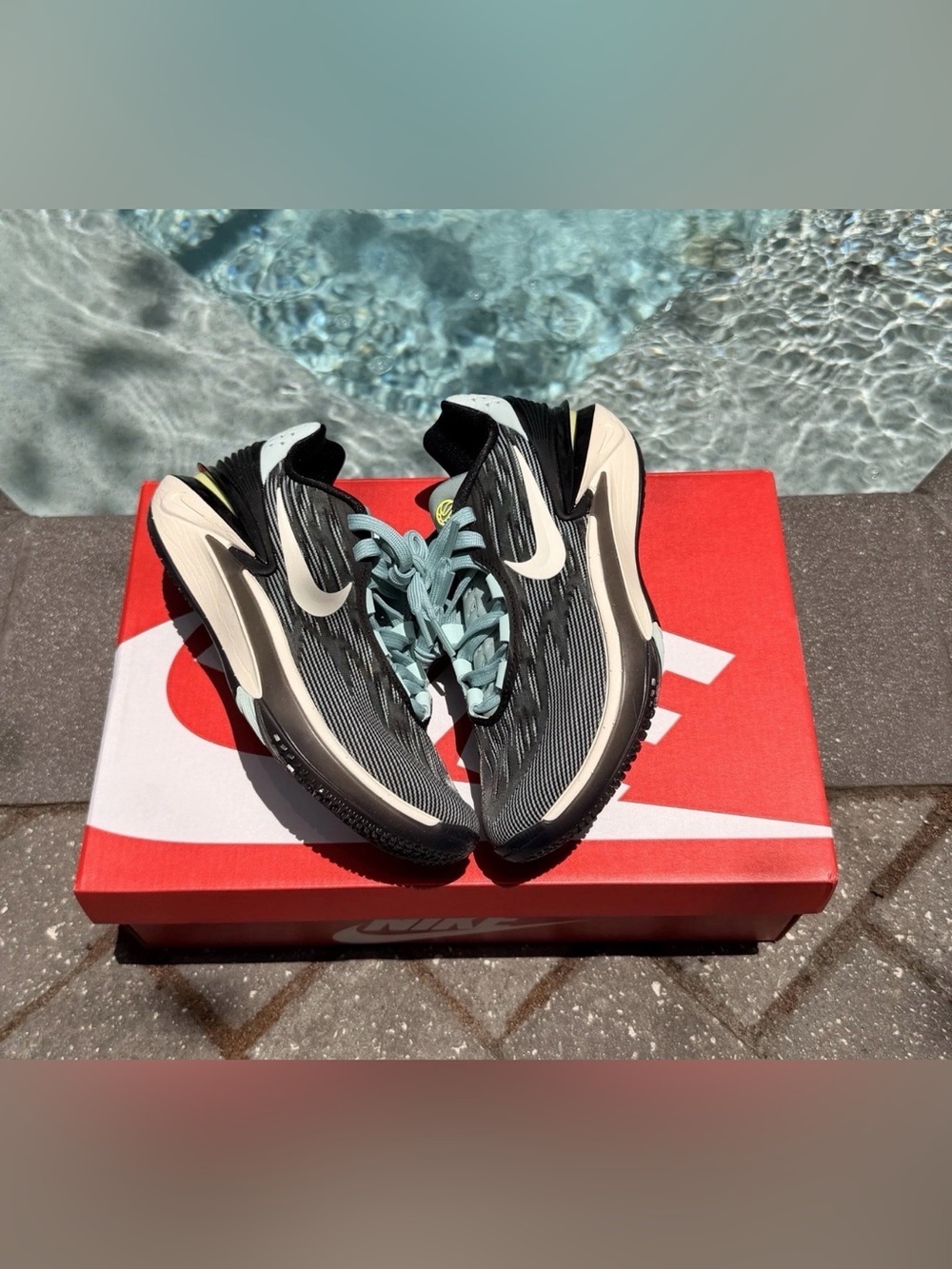 NIKE AIR ZOOM GT CUT 2 SHOES WMNS 5.5 SWOOSH SLY JADE ICE BLACK FQ8706-300 NEW